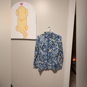 Northern Reflections Blue and White Patterned Top